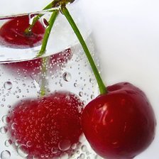 Схема вышивки «вишневый напиток»