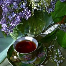Схема вышивки «весенний чай»