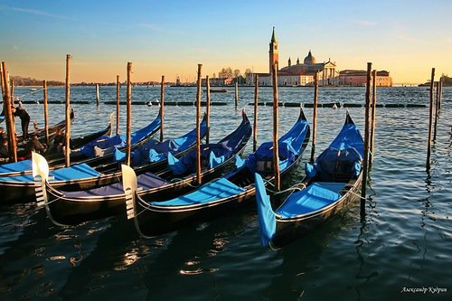 венеция - вода, лодки, гондолы, венеция - оригинал