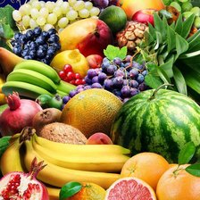 Схема вышивки «много свежих фруктов»