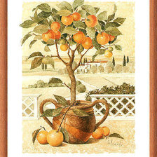 Оригинал схемы вышивки «Апельсиновое дерево» (№288748)