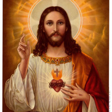 Оригинал схемы вышивки «иисус» (№291787)