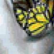 Предпросмотр схемы вышивки «Девушка с бабочками» (№294538)