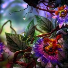 Схема вышивки «волшебные цветы»