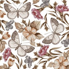 Схема вышивки «подушка "бабочки"»