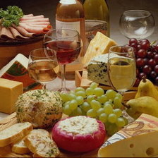 Схема вышивки «сир та вино»
