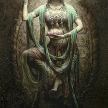 Схема вышивки «Гуань Инь. Богиня Милосердия»