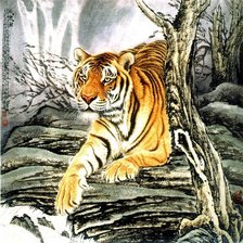 Оригинал схемы вышивки «Тигр» (№318216)
