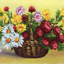 Оригинал схемы вышивки «цветы» (№319155)