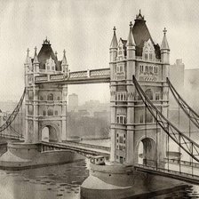 Схема вышивки «лондон. тауэрский мост»