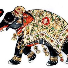 Оригинал схемы вышивки «Индийский слон» (№321776)