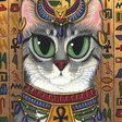 Оригинал схемы вышивки «Египетская кошка» (№326682)