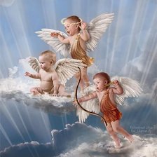 Схема вышивки «ангелы»