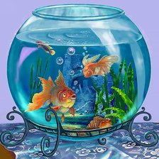 Схема вышивки «Рыбки в аквариуме»