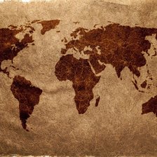 Схема вышивки «карта мира»