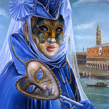 Оригинал схемы вышивки «Венецианская маска» (№342984)