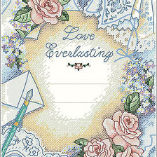 Схема вышивки «Свадебная открытка»