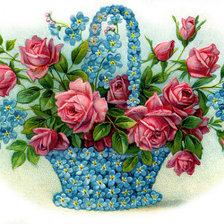 Оригинал схемы вышивки «букет цветов» (№349853)
