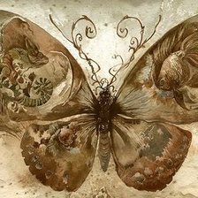 Оригинал схемы вышивки «бабочка» (№354280)
