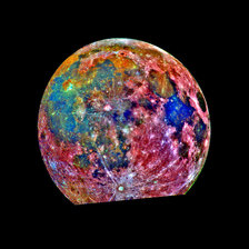 Схема вышивки «Цветная луна»