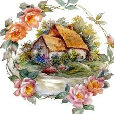 домик в розах