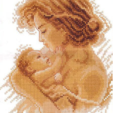 Оригинал схемы вышивки «Мать и дитя» (№364429)