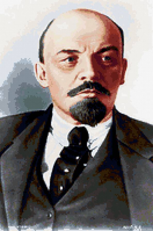Ленин Владимр Ильич - ссср, вышивка крестом, ленин - предпросмотр