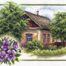 Оригинал схемы вышивки «Лето в деревне» (№367881)