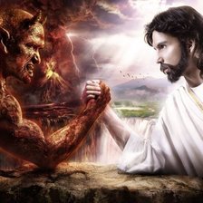 Схема вышивки «Бог & дьявол»