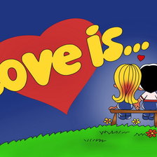 Схема вышивки «Love is»