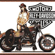 Оригинал схемы вышивки «Harley-Davidson.» (№370999)