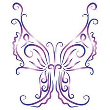 Оригинал схемы вышивки «Сиреневая бабочка.» (№375575)