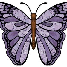 Оригинал схемы вышивки «бабочка» (№384071)