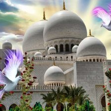 Схема вышивки «Красивая мечеть!!»