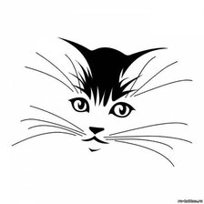Оригинал схемы вышивки «кот или кошка» (№393421)