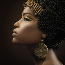 Оригинал схемы вышивки «африканская царица» (№396521)