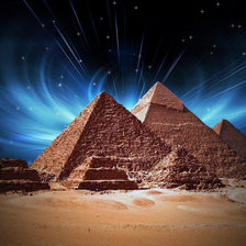 Схема вышивки «египетские пирамиды»