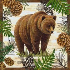 Оригинал схемы вышивки «Медвежья подушка» (№396812)