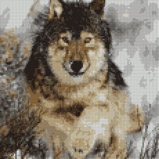 Оригинал схемы вышивки «Волк» (№397895)