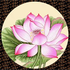 Схема вышивки «розовый цветок»
