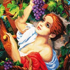 Схема вышивки «виноградница»