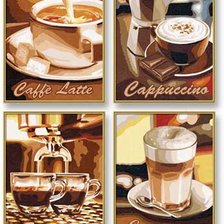 Схема вышивки «кофемания»