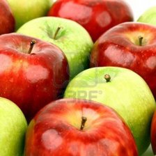 Схема вышивки «Красные и зеленые яблоки»