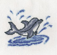 Схема вышивки «Дельфинчик»