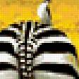 Предпросмотр схемы вышивки «зебры» (№414982)