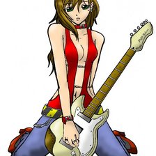 девушка с гитарой