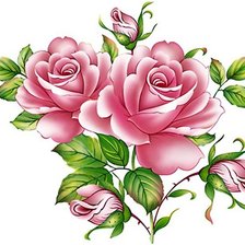 Оригинал схемы вышивки «прекрасная роза» (№421869)
