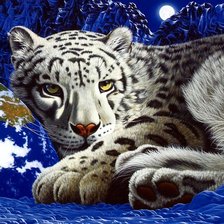 Схема вышивки «белый леопард»