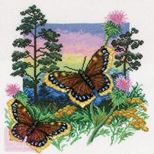 Оригинал схемы вышивки «бабочки» (№433952)
