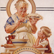 Оригинал схемы вышивки «бабушка с внуком» (№435916)